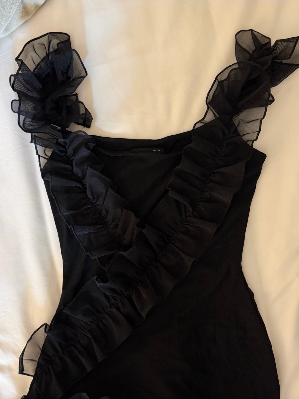 Leau Black Mini Dress